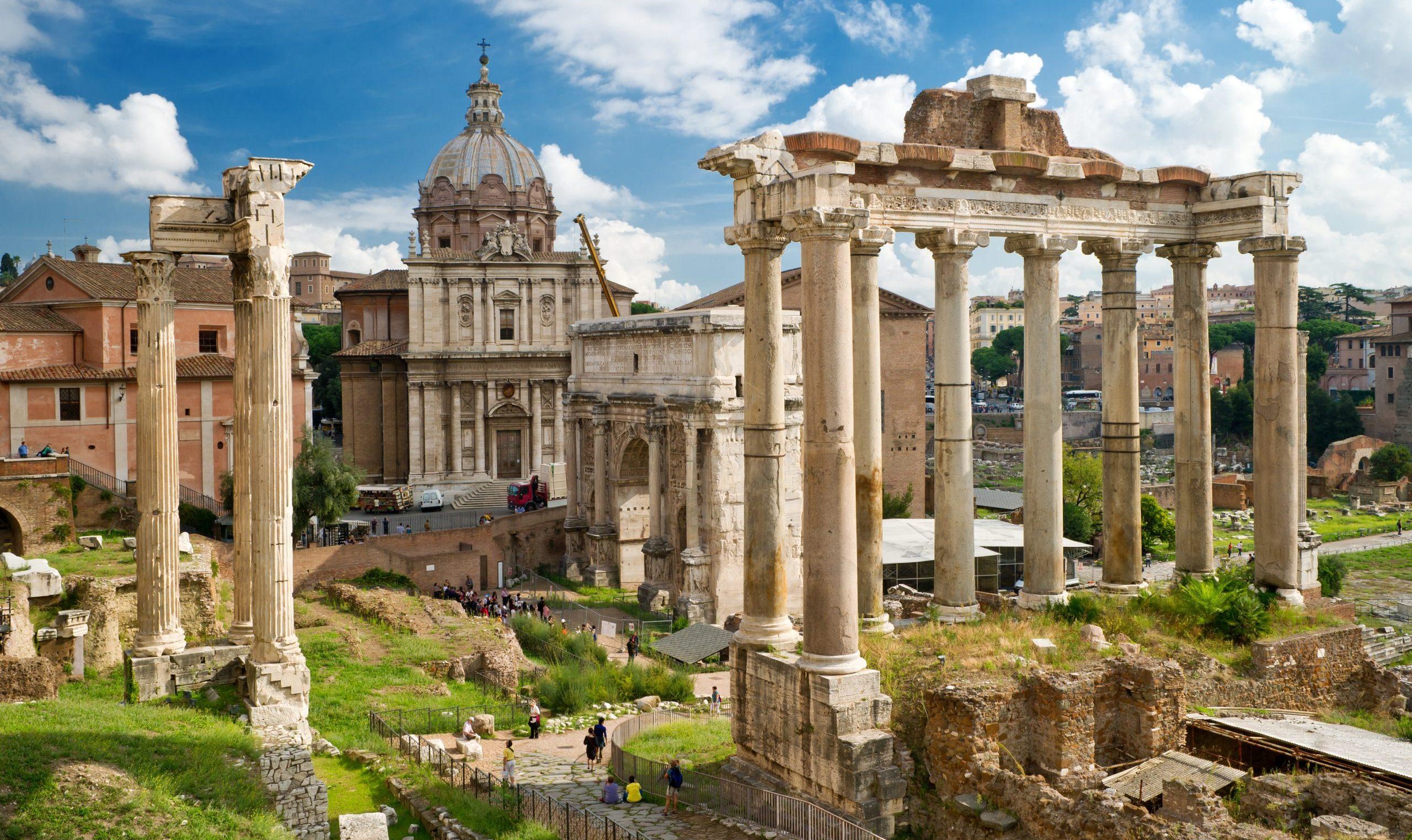 Roman,Forum,In,Rome,,Italy.,It,Is,One,Of,Main Roman,Forum,In,Rome,,Italy.,It,Is,One,Of,Main